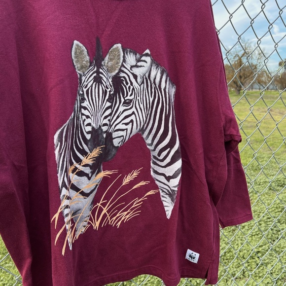 Vintage Y2K WWF Zebra Sweatshirt - Picture 2 of 6